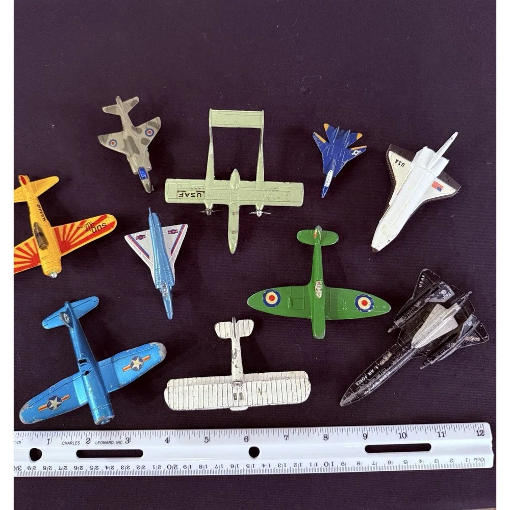 Lot-10 Vintage Diecast Toy Airplanes Space‎ Shuttle Pencil Sharpener